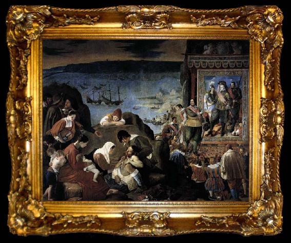 framed  MAINO, Fray Juan Bautista The Recapture of Bahia in 1625, ta009-2